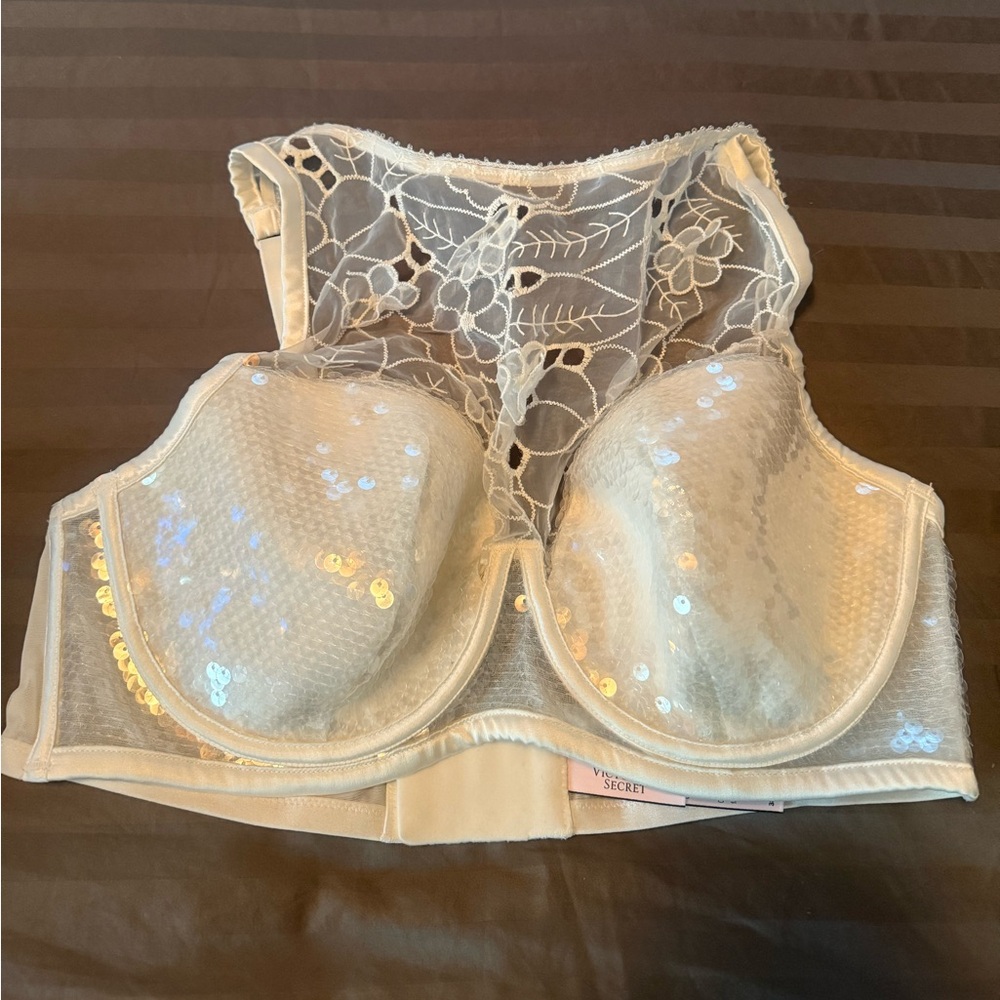 Floral Lace White Bralette